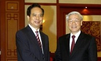 Party General Secretary  Trong receives a Communist Party of China’s delegation